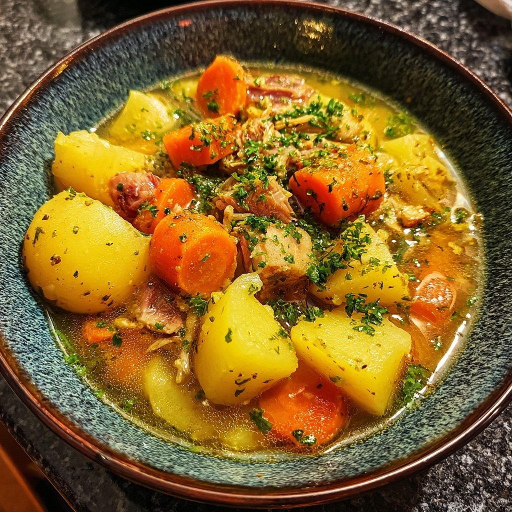 Steckrübeneintopf mit Kasseler - nach Omas Rezept